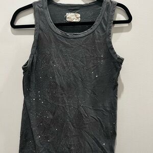Current/Elliott Galaxy Muscle Tank Made USA Cotton Size 0 small